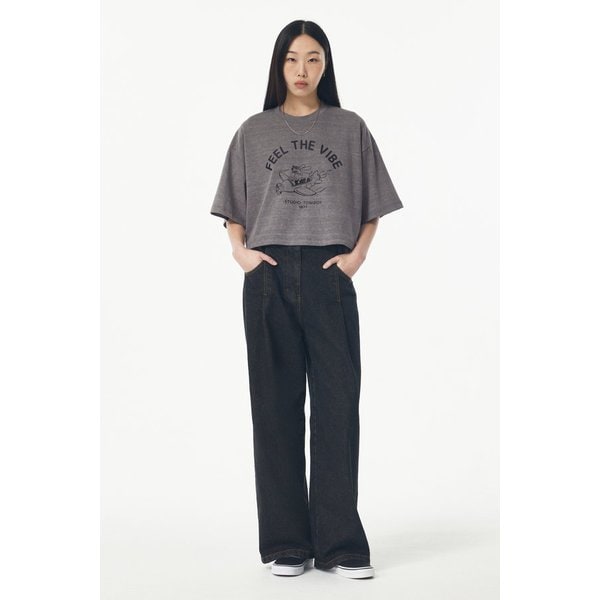 피그먼트 로고 크롭 티셔츠 9105222183082