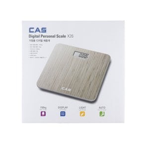 카스 우드 체중계 X26