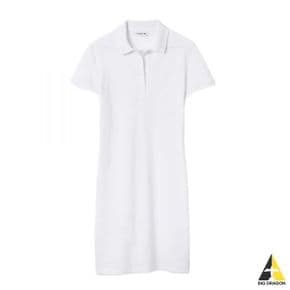 라코스테 24 Stretch Cotton Pique Polo Dress (EF5473-001) (스트레치 코튼 피케 폴로