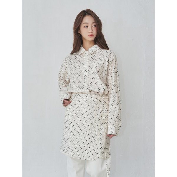 Dot Wrap Skirt_2color