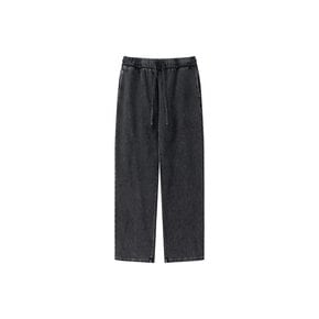 SP PIGMENT WIDE JOGER SWEATPANTS-BLACK