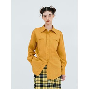 Double lip color shirt (mustard)