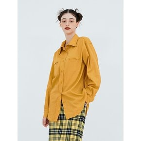 Double lip color shirt (mustard)