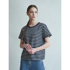 French marine stripe t-shirt (Navy)