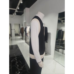 [여주점] GOLF JACQURD KNIT VEST (NHWAW22022BKX)