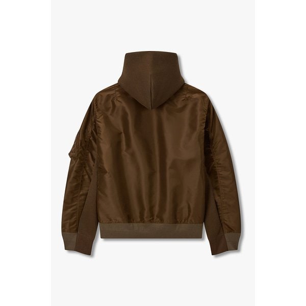 남성 스펀지 스웨트 후디 집업_브라운 6426120106000