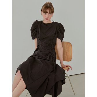 에트몽 [단독]Pintuck String Dress, Black