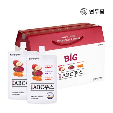 연두팜 돌려따는) NFC 착즙 대용량 국내산 ABC주스 180ml 30개입