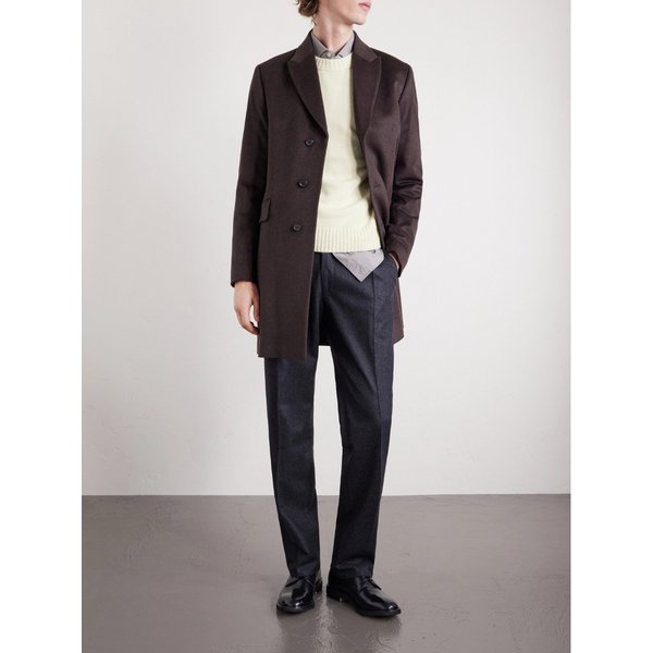 울 캐시미어 블렌드 슬림핏 펠트 코트 46376663162897563
