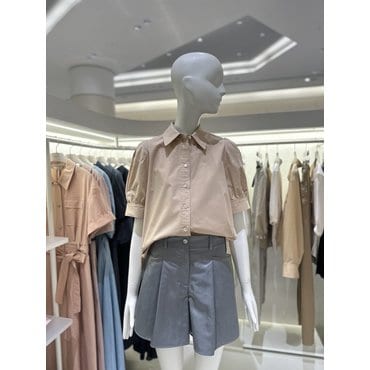 ZOOC 소매 퍼프 반팔 셔츠 Z252MSC105
