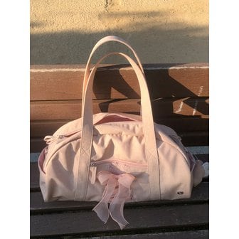 오부니 Daily ribbon gym bag_nude pink