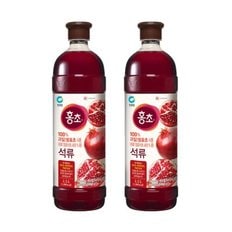 청정원 기능성음료 홍초 석류 1.5L x 2병