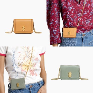 씨바이클로에 씨바이끌로에 파인에플 카드 See by Chloe Pineapple Card Wallet Crossbody CHS21SP953917