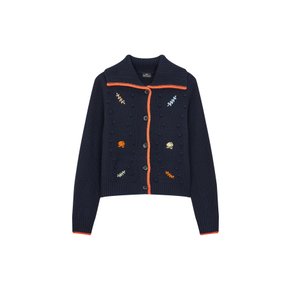 [PS PAUL SMITH] 여성 울 블렌드 빅 카라 가디건 5744128504000