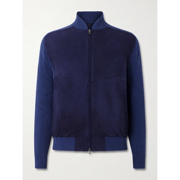 시즈 스웨이드 코튼 캐시미어 블렌드 봄버 재킷 46376663162991023