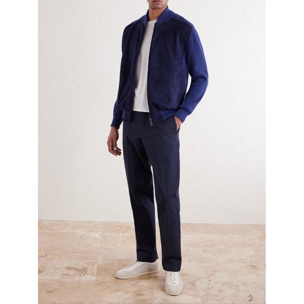 시즈 스웨이드 코튼 캐시미어 블렌드 봄버 재킷 46376663162991023