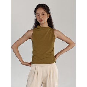 Mitali unbalance highneck top (Cappuccino)