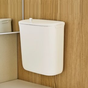플랫 사각 음식물쓰레기통 9L 걸이 휴지통 주방