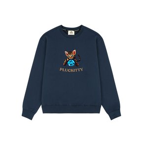 Gem in dream tail print sweatshirt light navy Unisex