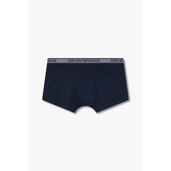 EMPORIO ARMANI 남성 라인 로고 밴딩 코튼 롱 드로즈(0815112081)