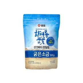 샘표 천일염 한여름눈꽃 굵은소금 500g x 6개