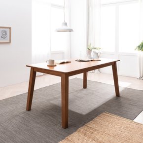 헤나 고무나무 원목 6인용 식탁 테이블