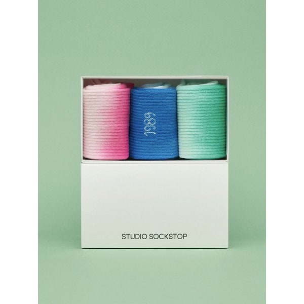 싹스탑 뉴트로 우먼 삭스 3P 세트 기프트 4종