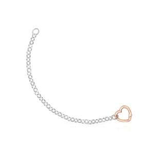 Hold heart Bracelet in Silver and Rose Vermeil/팔찌/012341530