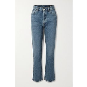 The Morgan High-rise Straight-leg Jeans 미드 데님