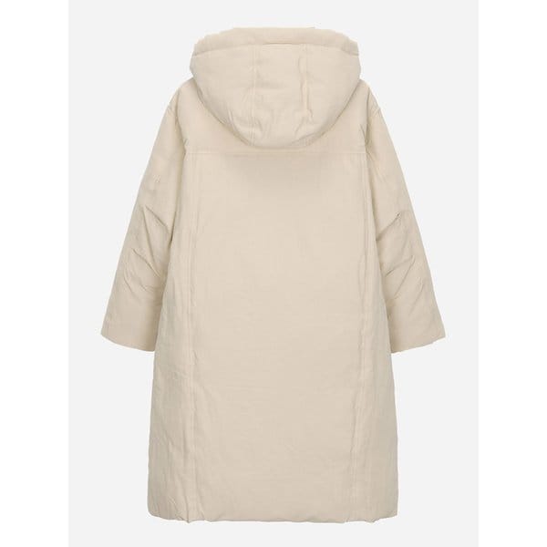 롱기장 토글 덕 다운 점퍼_T258MDJ245W