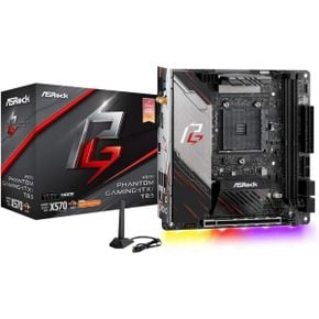 미국 애즈락 메인보드 ASRock 마더보드 X570 Phantom Gaming-ITX/TB3 Mini ITX Thunderbolt 3 AM