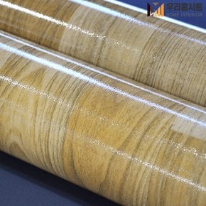 [우리홈시트] 재사용이 가능한 무점착 원목무늬목 바닥재 노르딕편백 888 (폭)100cm