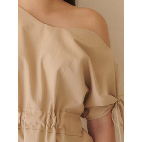 TULIP LONG DRESS (BEIGE)