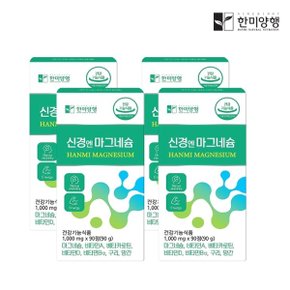 [한미양행]신경엔 마그네슘 1,000mg 90정 4박스 (12개월)