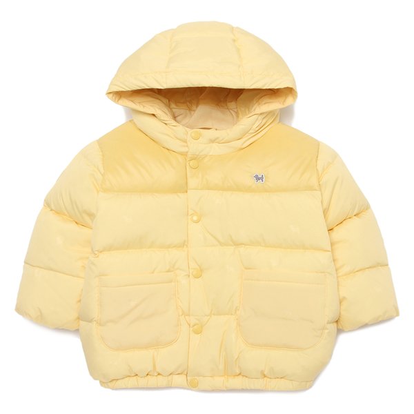 [여주점] [오프라벨 여주점] 블루독베이비 (YE) 볼륨 컬러블럭 덕다운 점퍼B (44C14-114-02)