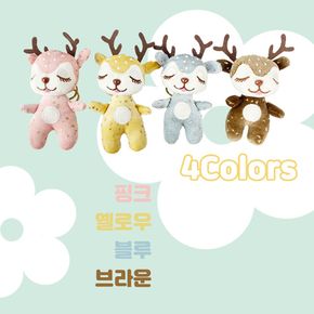 키링 열쇠고리 골드 플라워 꽃사슴 밤비 4Colors 인형