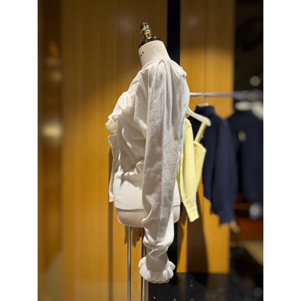 [시흥점] 여성 하트넥 러플 니트 가디건 (ES1JK201)