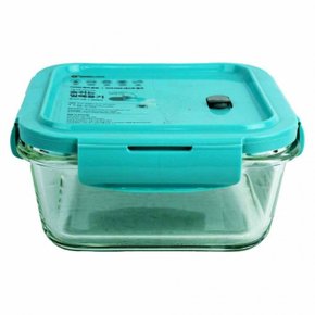 숨쉬는 밀폐용기 정사각1호 340ml