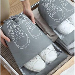 신발 주머니 부직포 신주머니 휴대용 여행용 조리개 보조 가방 파우치 보관 실내화 신학기 학원 더스트백