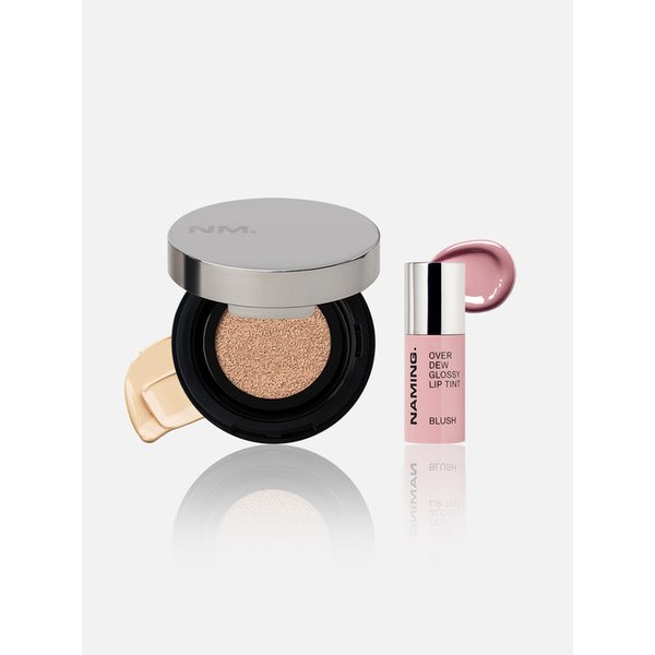 [MINI BEST/W컨셉 단독] 레이어드 핏 미니 쿠션 + 오버 듀 미니 립 틴트