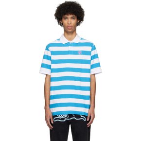 아이스크림 블루 & 화이트 스트라이프 폴로 셔츠 IC24137 BLUE/WHITE STRIPE