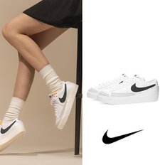 NIKE 나이키 블랙 앤 화이트 블레이저 로우 플랫폼 스니커즈