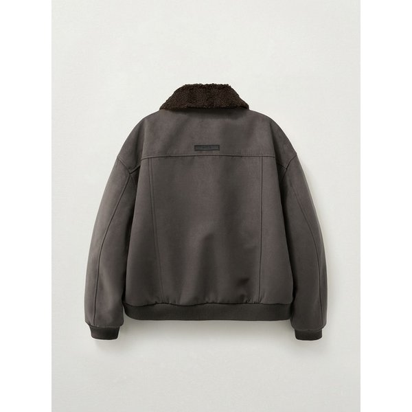 신세틱 스웨이드 블루종 점퍼_다크 브라운