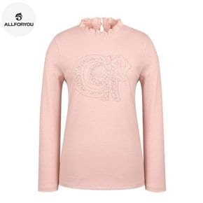 [여성] Pearl decorated one point t-shirt ALTRM1231-PINK