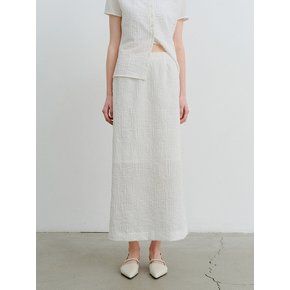 TVR JACQUARD STRETCH SKIRT_2COLORS
