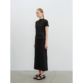 TVR JACQUARD STRETCH SKIRT_2COLORS