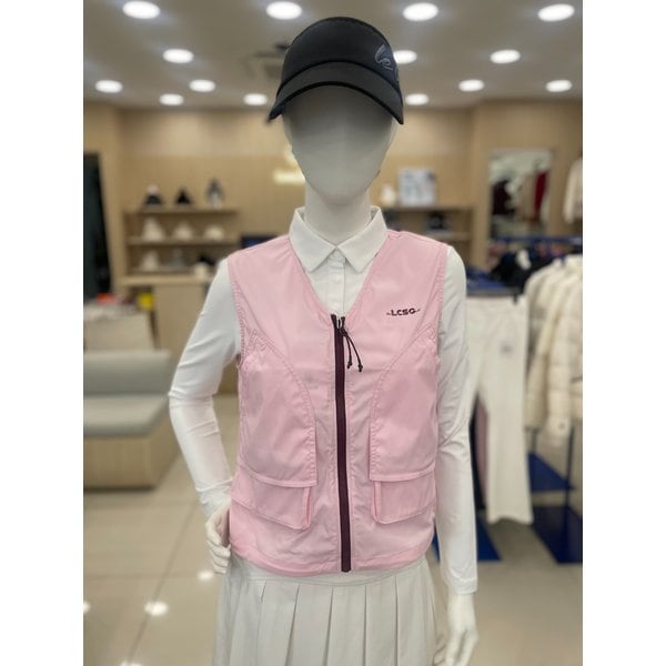 [여주점] 여성 아웃포켓 포인트 풀집업 베스트 GQ122LWV22 PINK