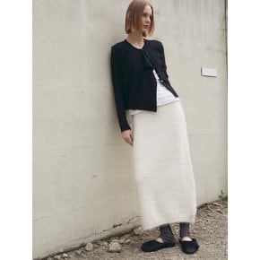 HAIRY KNIT SKIRT [IVORY]