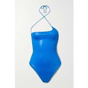 Coated Halterneck Swimsuit 블루