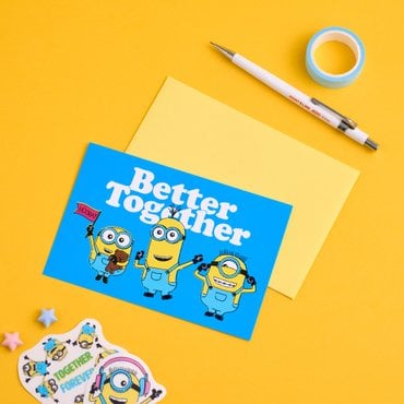 BUTTER(버터) [버터샵] 미니언즈 축하카드 BETTER TOGETHER 블루